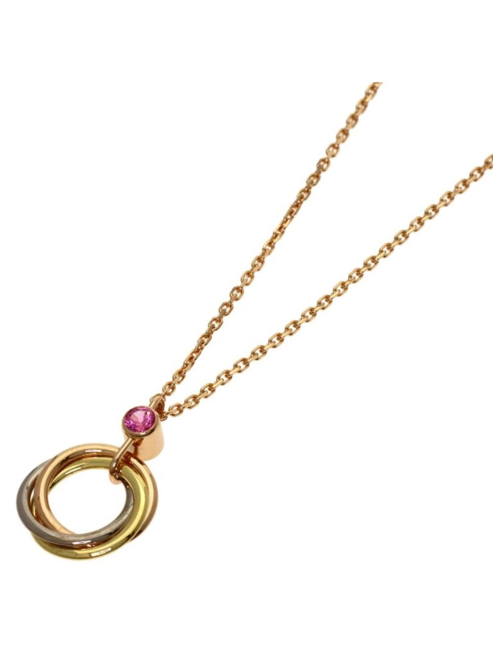 Cartier Baby Trinity Pink Sapphire Necklace